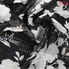 Black Kadhi Tussar Silk Saree