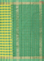 Green & Yellow Kovai Cotton Saree