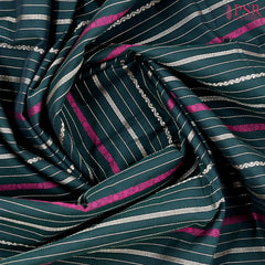 Bottle Green Kalakshetra Kovai Cotton Saree