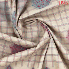 Beige Kovai Cotton Saree