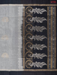 Dark Grey Kovai Cotton Saree