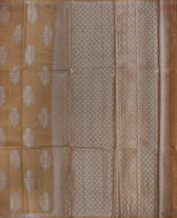 Peanut Brown Banaras Tussar Silk Saree