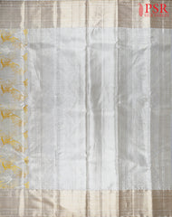 Silver Kanchipuram Tissue Silk Saree