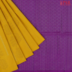 Mustard Yellow Soft Silk Saree