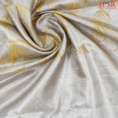 Silver Kanchipuram Tissue Silk Saree