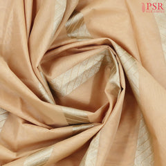 Light Peach Semi Silk Cotton Saree