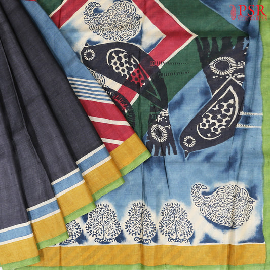 Multicolor Kadhi Tussar Silk Saree
