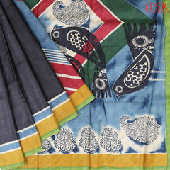 Multicolor Kadhi Tussar Silk Saree