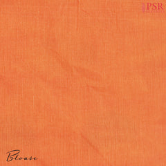 Orange Kovai Cotton Saree