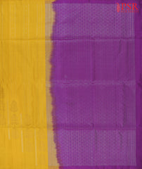 Mustard Yellow Soft Silk Saree