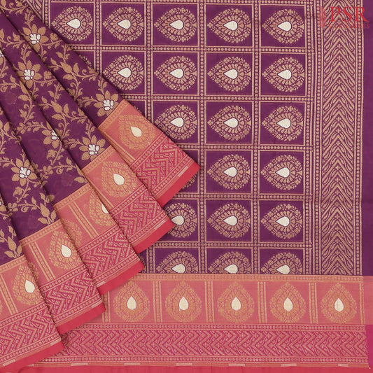 Dark Purple Summer Silk Saree