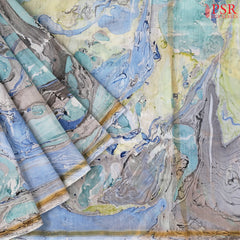 Turquoise Blue Silk Cotton Saree