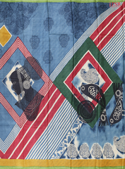 Multicolor Kadhi Tussar Silk Saree