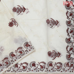 Red Cotton Dress Material