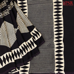 Black Modal Silk Saree