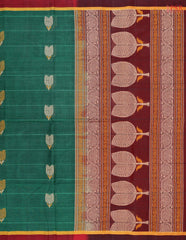 Dark Green Kovai Cotton Saree