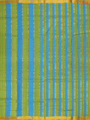 Green & Blue Mangalagiri Cotton Saree