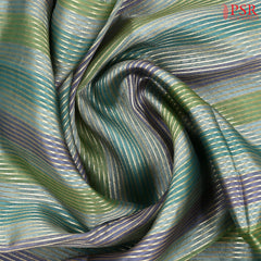 Teal Semi Chiniya Saree