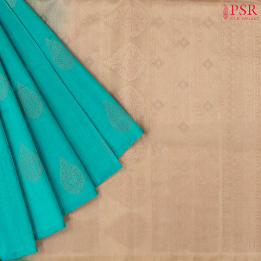 Aqua Lake Silk Cotton Saree