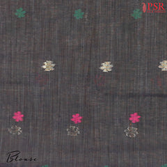 Dark Lavender Ghicha Cotton Saree