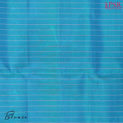 Peacock Blue Soft Silk Saree