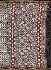 Sepia Beige Jaipur Cotton Printed Saree