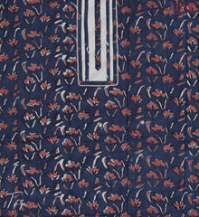 Dark Blue Cotton Dress Material