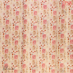 Cream Beige Munga Silk Saree