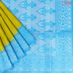 Pear Green Soft Silk Saree