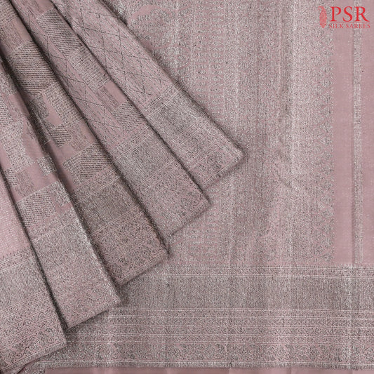 Dusty Mauve Kanchipuram Silk Saree