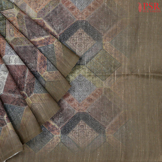 Multicolor Kadhi Tussar Silk Saree