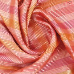 Pink Semi Chiniya Saree