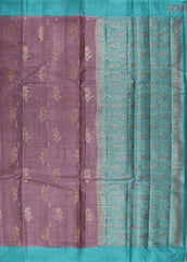 Tyrian Purple Banaras Tussar Silk Saree