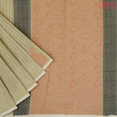 Parchment Beige Kovai Cotton Saree
