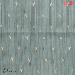 Harbour Grey Kosa Embroidery Saree