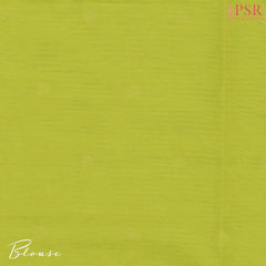 Chartreuse Green Semi Silk Cotton Saree