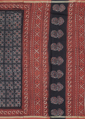 Black Printed Jaipur Cotton Saree