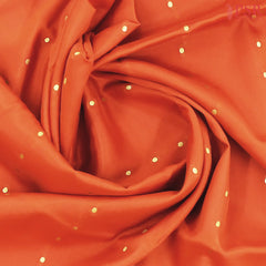 Rust Orange Mysore Silk Saree