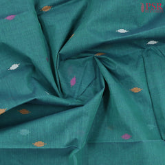 Teal Green Bengal Cotton Saree