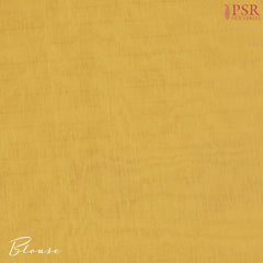 Mustard Yellow Kovai Cotton Saree