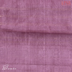 Dark Orchid Pink Semi Chiniya Saree