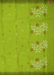 Sheen Green Bengal Cotton Saree