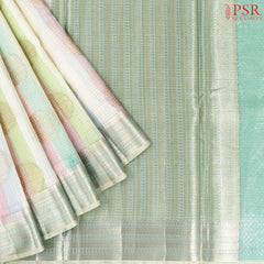 Beige & Multicolor Kota Saree