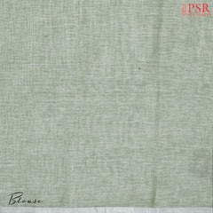 Sage Green Linen Saree