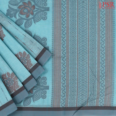 Ocean Blue Kovai Cotton Saree