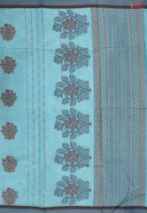 Ocean Blue Kovai Cotton Saree
