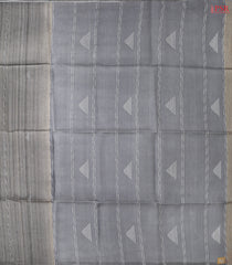 Dark Grey Kadhi Tussar Silk Saree