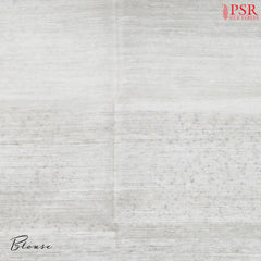 Floral White Kadhi Tussar Silk Saree