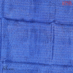 Cerulean Blue Kadhi Tussar Silk Saree