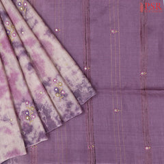 Light Purple Kadhi Tussar Silk Saree